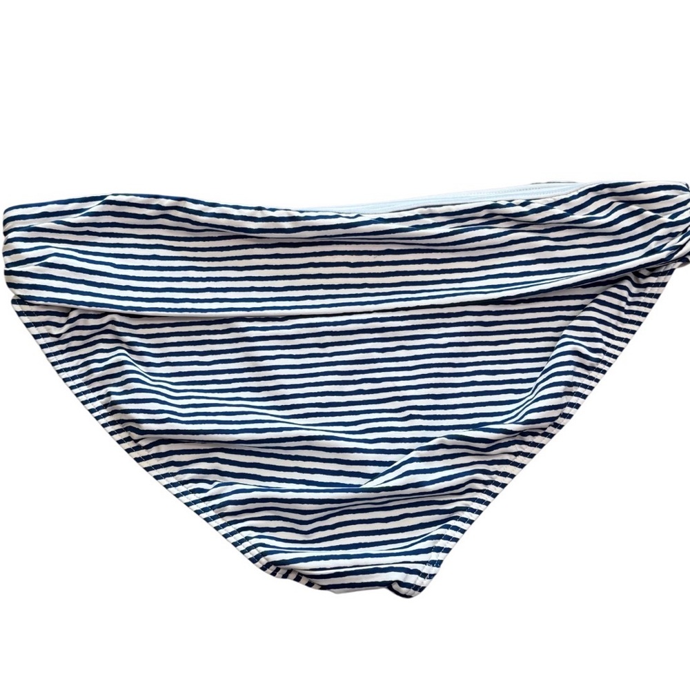 Ralph Lauren Striped Bikini Bottom Size 14 Blue White Nautical Swim - Picture 2 of 2
